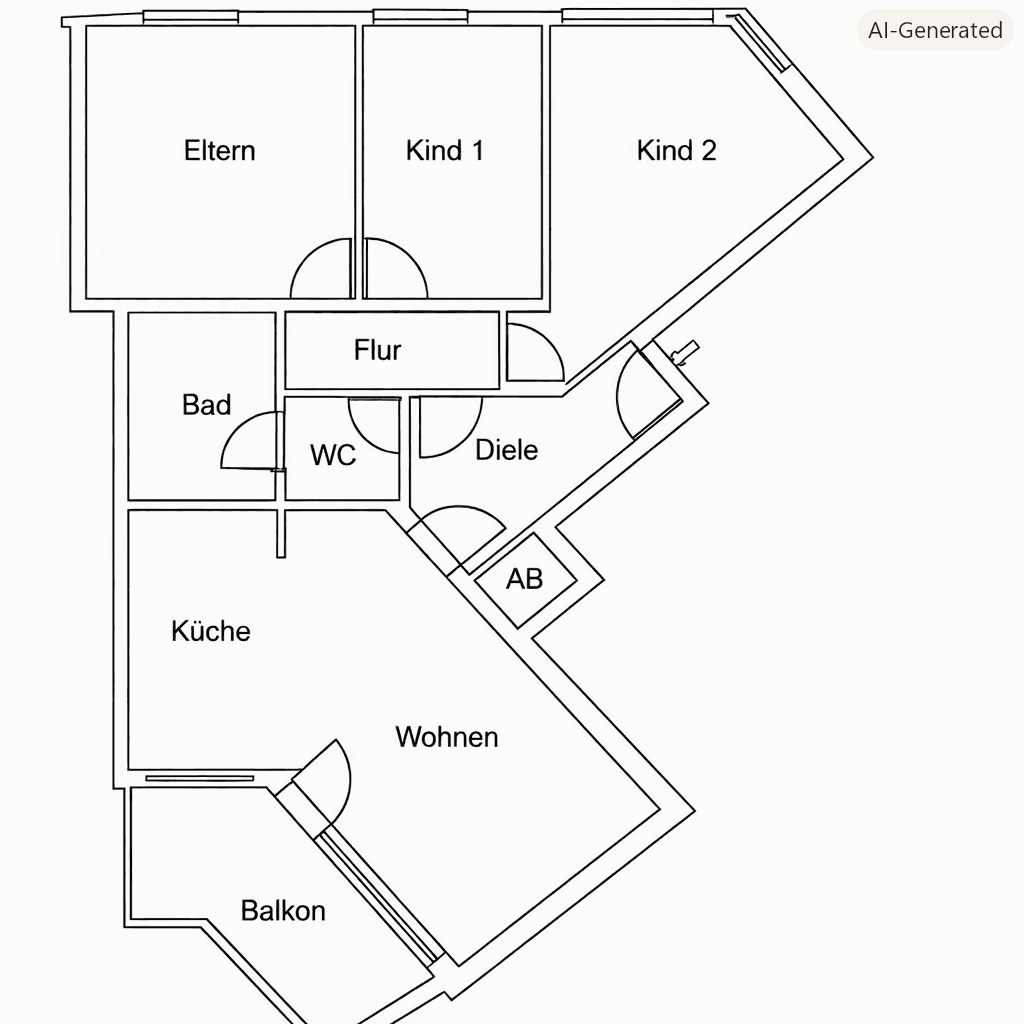 Pronájem bytu 4+1 101 m², Dorsten, Severní Porýní-Vestfálsko Pronájem bytu 4+1 101 m², Dorsten, Severní Porýní-Vestfálsko
