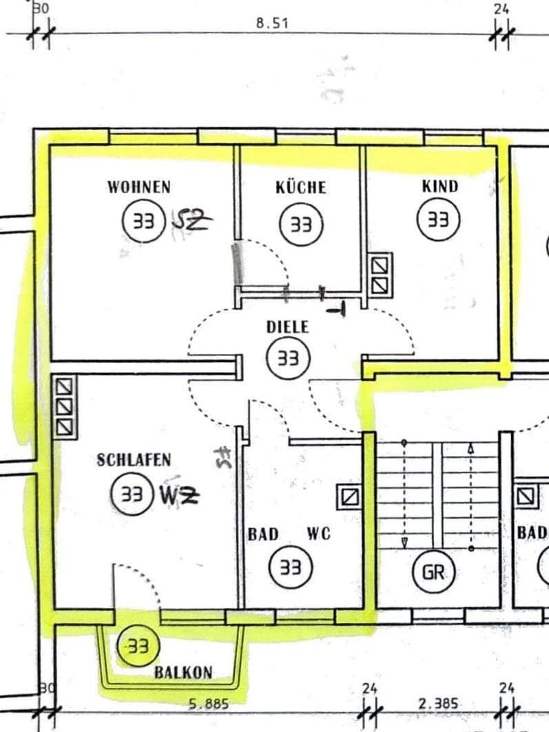 Prodej bytu 3+1 58 m², Kreuzederstr. 9, Freilassing, Bavorsko Prodej bytu 3+1 58 m², Kreuzederstr. 9, Freilassing, Bavorsko