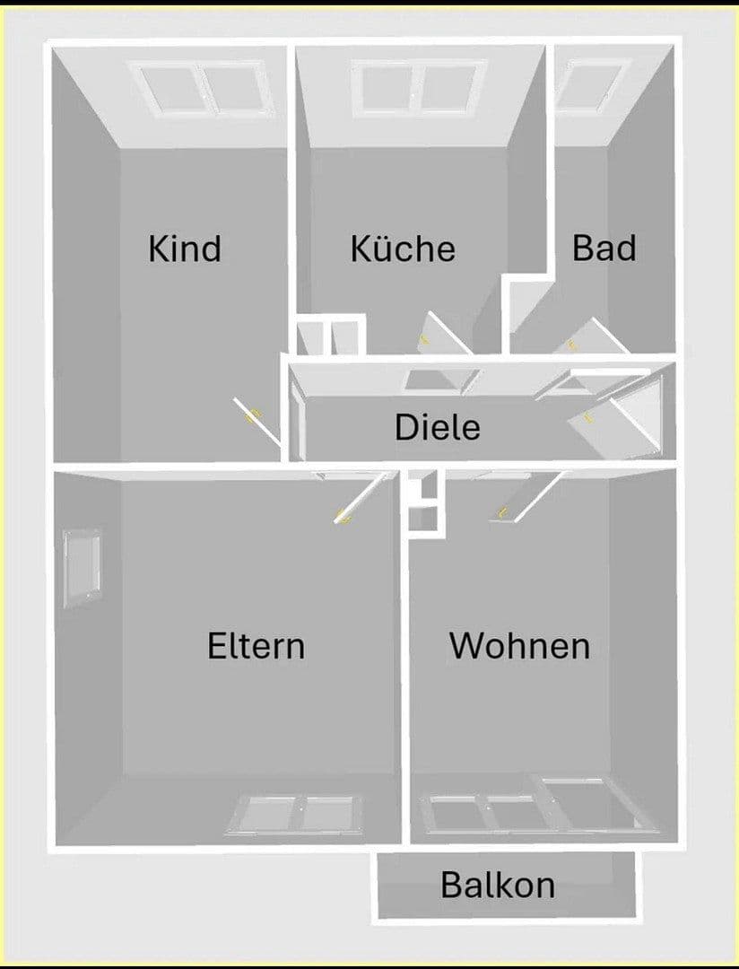 Prodej bytu 3+1 48 m², Eythstr.15, Nürnberg, Bavorsko Prodej bytu 3+1 48 m², Eythstr.15, Nürnberg, Bavorsko
