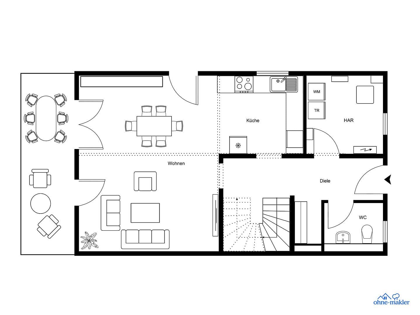 Pronájem domu 146 m², pozemek 250 m², Hugoring 2, Ludwigsfelde, Braniborsko Pronájem domu 146 m², pozemek 250 m², Hugoring 2, Ludwigsfelde, Braniborsko