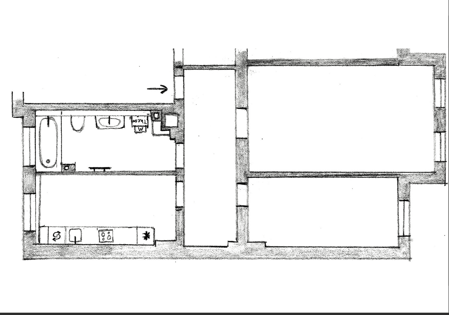 Pronájem bytu 2+1 70 m², Erfurt, Durynsko Pronájem bytu 2+1 70 m², Erfurt, Durynsko