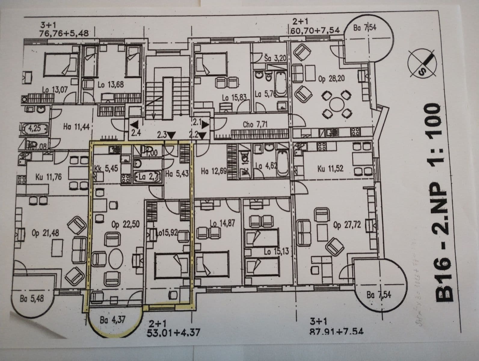 Pronájem bytu 2+kk 53 m², U Louky, Praha, Praha Pronájem bytu 2+kk 53 m², U Louky, Praha, Praha