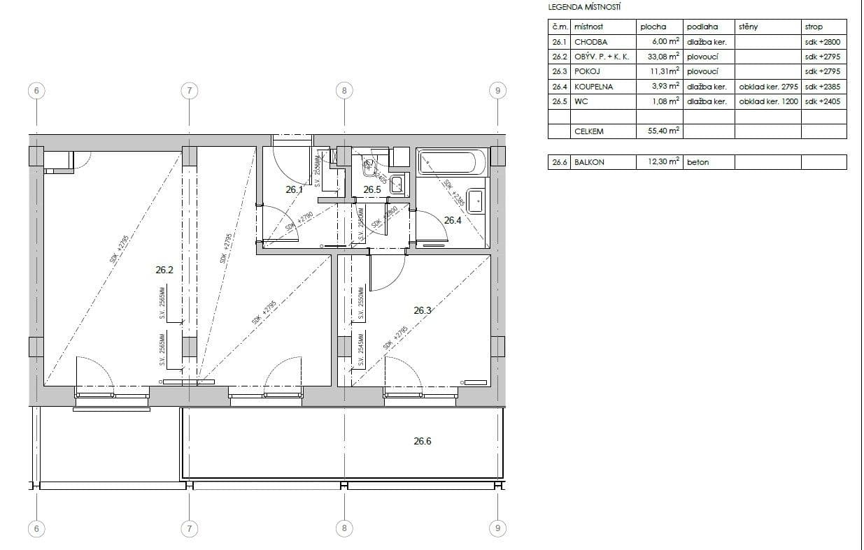Pronájem bytu 2+kk 58 m², Křižíkova, Čelákovice, Středočeský kraj Pronájem bytu 2+kk 58 m², Křižíkova, Čelákovice, Středočeský kraj