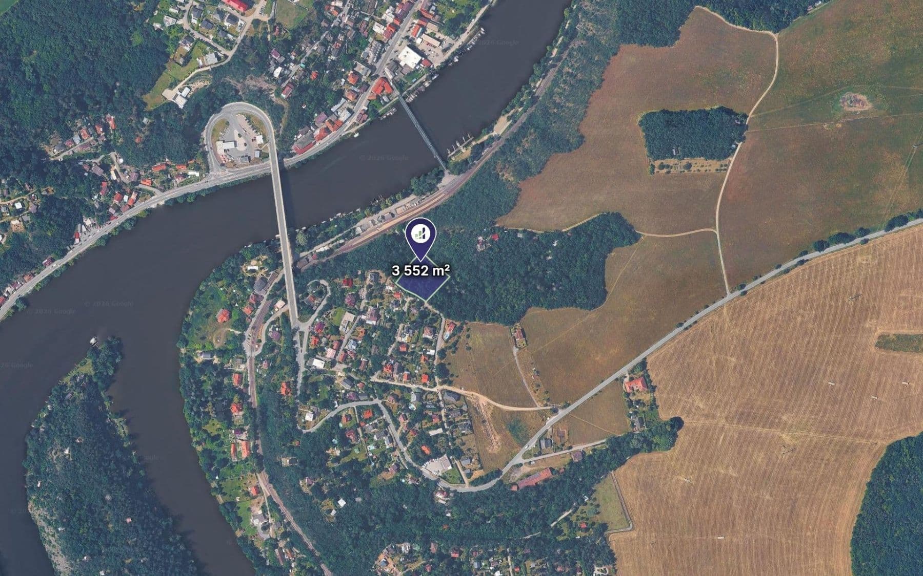 Prodej pozemku 3.552 m², Davle, Středočeský kraj Prodej pozemku 3.552 m², Davle, Středočeský kraj