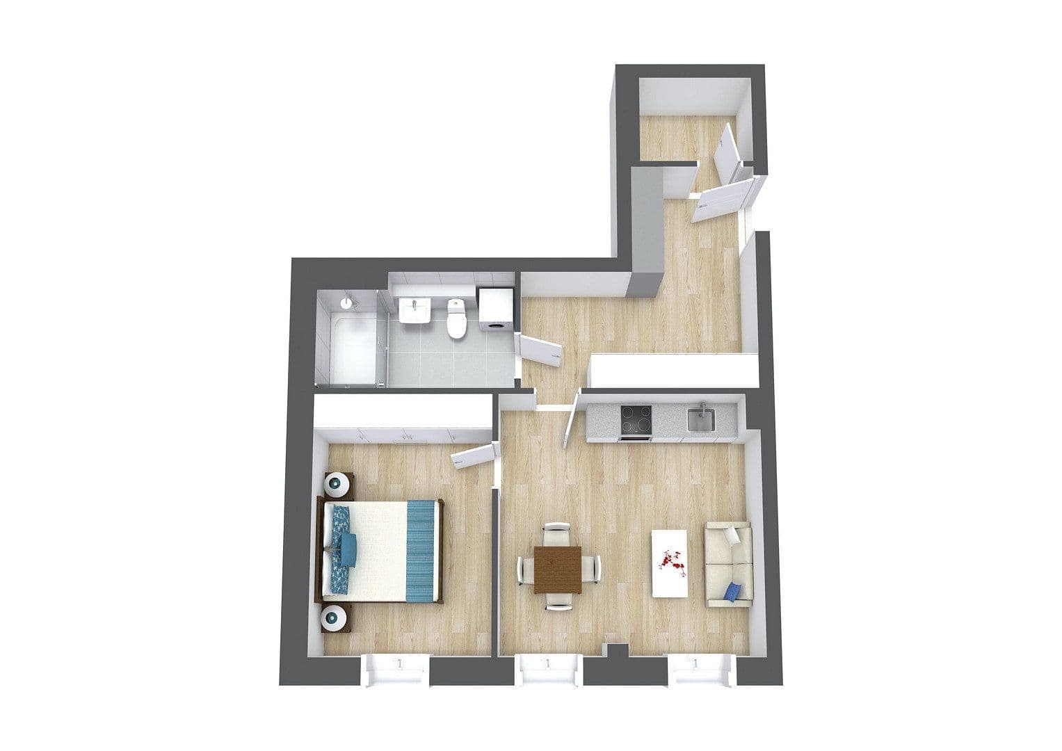 Prodej bytu 2+1 53 m², Jakobstal 1, Frontenhausen, Bavorsko Prodej bytu 2+1 53 m², Jakobstal 1, Frontenhausen, Bavorsko