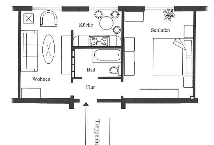 Prodej bytu 2+1 39 m², Schinkelstraße 8, Osnabrück, Dolní Sasko Prodej bytu 2+1 39 m², Schinkelstraße 8, Osnabrück, Dolní Sasko