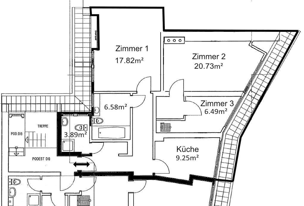 Pronájem bytu 3+1 100 m², Adalbertsteinweg 18-20, Cáchy, Severní Porýní-Vestfálsko Pronájem bytu 3+1 100 m², Adalbertsteinweg 18-20, Cáchy, Severní Porýní-Vestfálsko