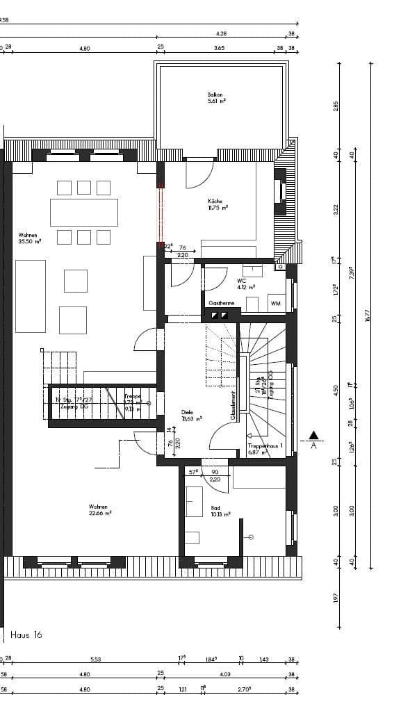 Pronájem bytu 5+1 162 m², Abraham-Lincoln-Str. 16, Weimar, Durynsko Pronájem bytu 5+1 162 m², Abraham-Lincoln-Str. 16, Weimar, Durynsko