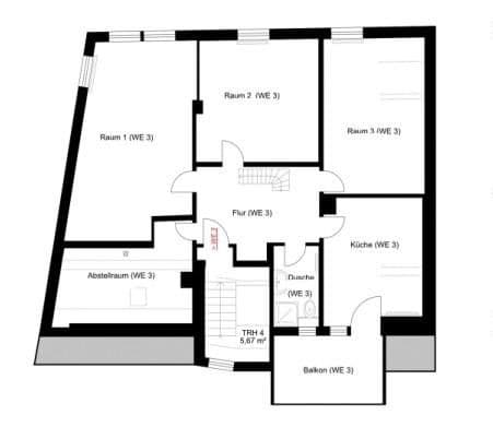 Pronájem bytu 4+1 103 m², Darmstadt, Hessen Pronájem bytu 4+1 103 m², Darmstadt, Hessen