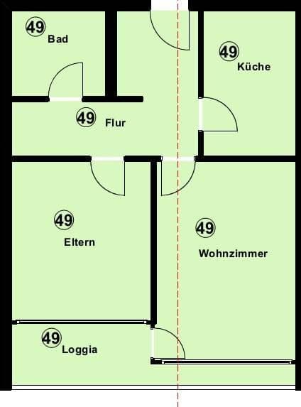 Pronájem bytu 2+1 61 m², Siemensstraße 39, Bamberg, Bavorsko Pronájem bytu 2+1 61 m², Siemensstraße 39, Bamberg, Bavorsko