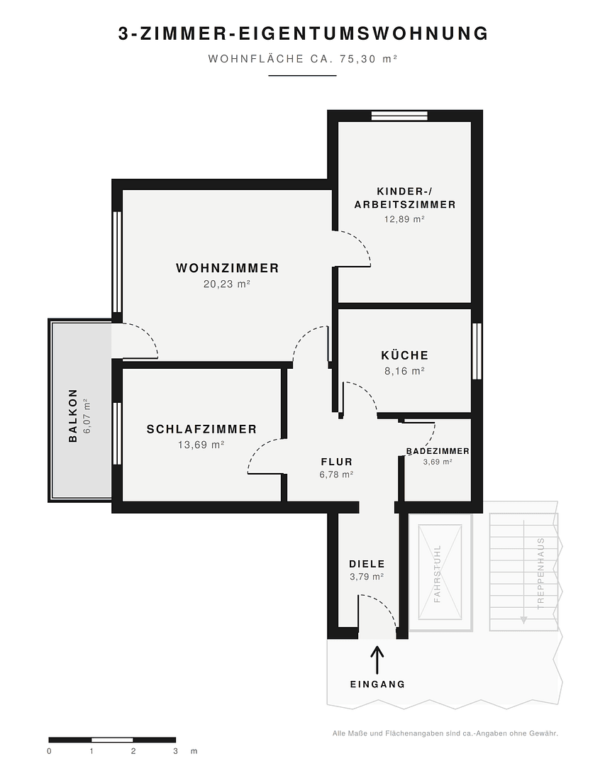 Prodej bytu 3+1 76 m², Brinkholt 17, Langenhagen, Dolní Sasko Prodej bytu 3+1 76 m², Brinkholt 17, Langenhagen, Dolní Sasko