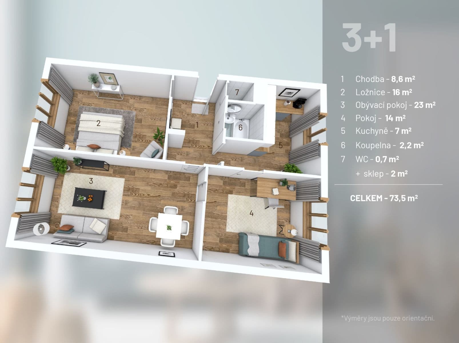Prodej bytu 3+1 73 m², K Lučinám, Praha, Praha Prodej bytu 3+1 73 m², K Lučinám, Praha, Praha