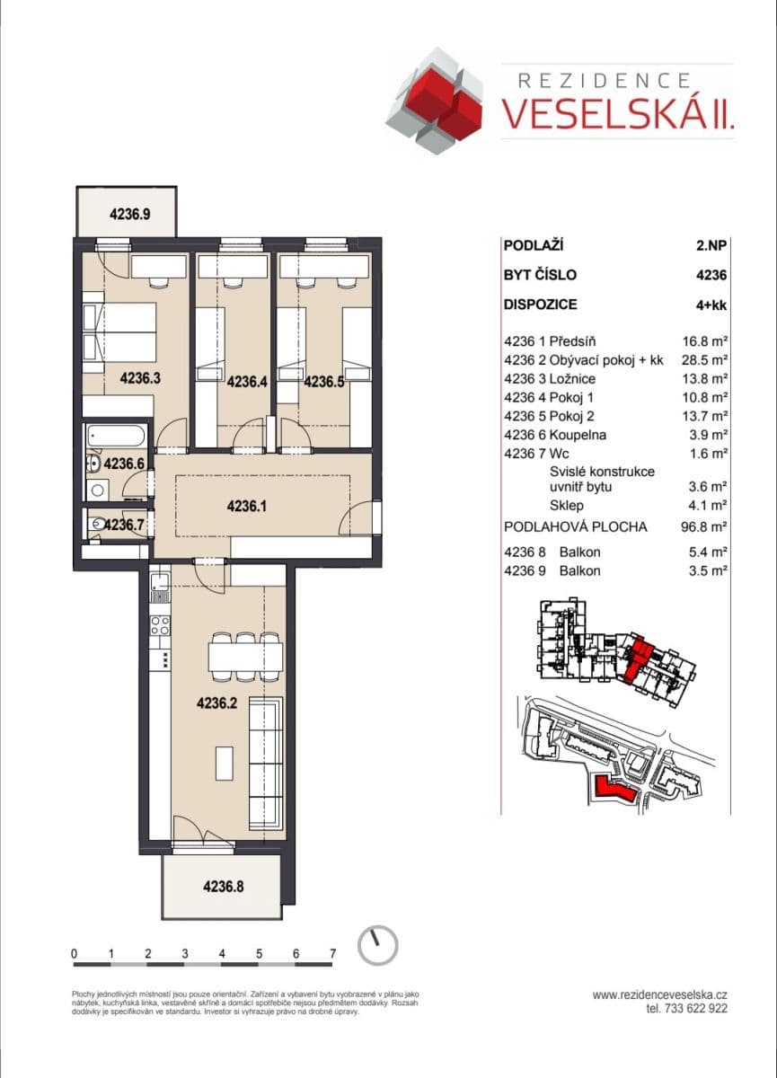 Prodej bytu 4+kk 97 m², Škrábkových, Praha, Praha Prodej bytu 4+kk 97 m², Škrábkových, Praha, Praha
