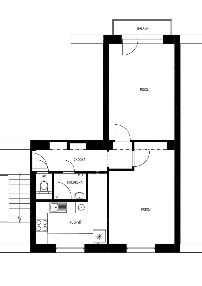 Pronájem bytu 2+1 53 m², Hlinky, Brno, Jihomoravský kraj Pronájem bytu 2+1 53 m², Hlinky, Brno, Jihomoravský kraj