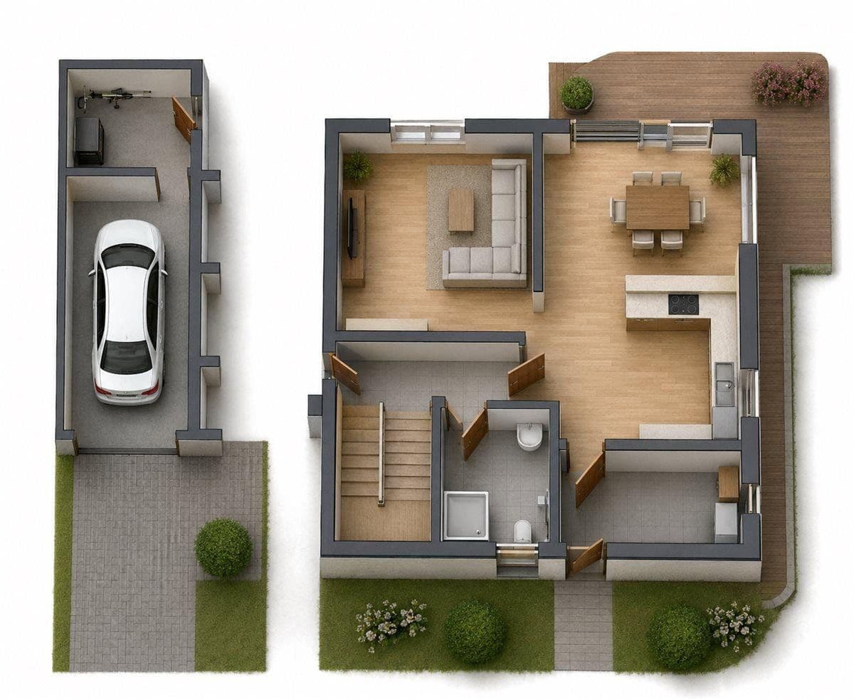 Prodej domu 136 m², pozemek 460 m², Wörth am Rhein, Porýní-Falc Prodej domu 136 m², pozemek 460 m², Wörth am Rhein, Porýní-Falc