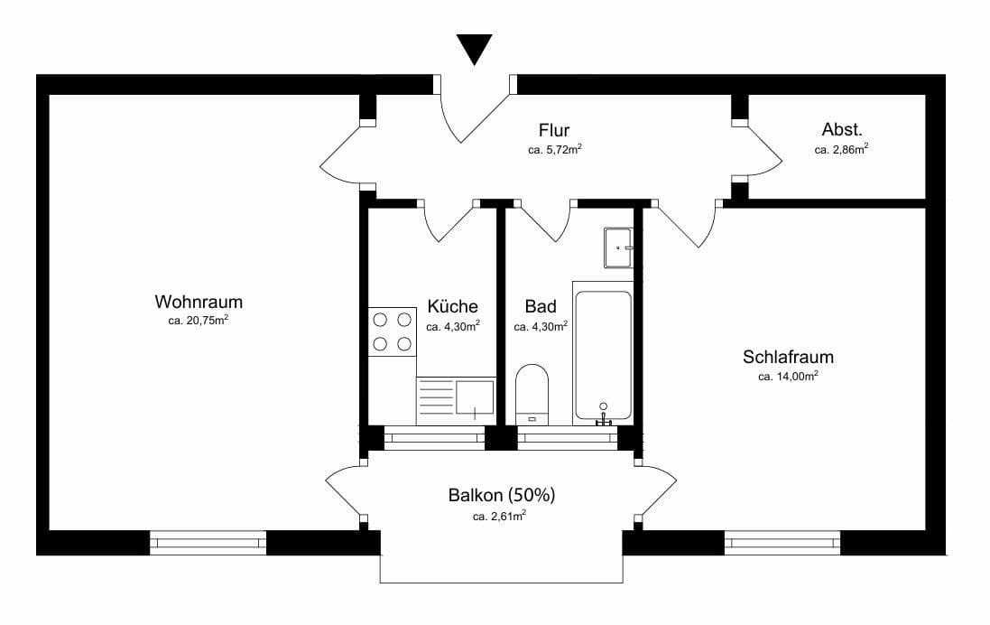 Pronájem bytu 2+1 55 m², Dr. Otto-Höchtl-Straße 18a, Straubing, Bavorsko Pronájem bytu 2+1 55 m², Dr. Otto-Höchtl-Straße 18a, Straubing, Bavorsko