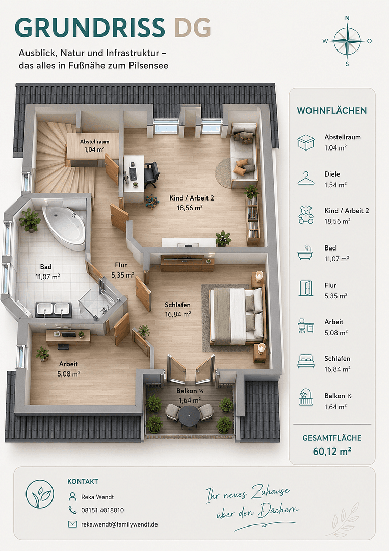 Prodej bytu 5+1 134 m², Seefeld, Bavorsko Prodej bytu 5+1 134 m², Seefeld, Bavorsko