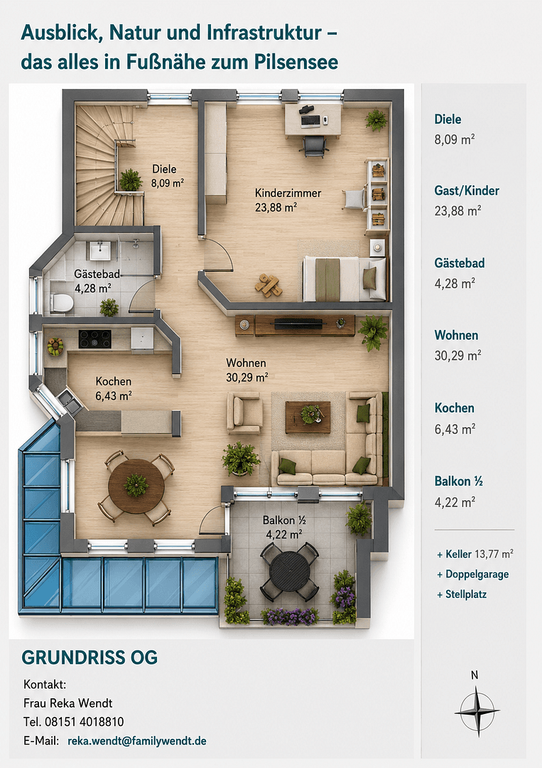 Prodej bytu 5+1 134 m², Seefeld, Bavorsko Prodej bytu 5+1 134 m², Seefeld, Bavorsko