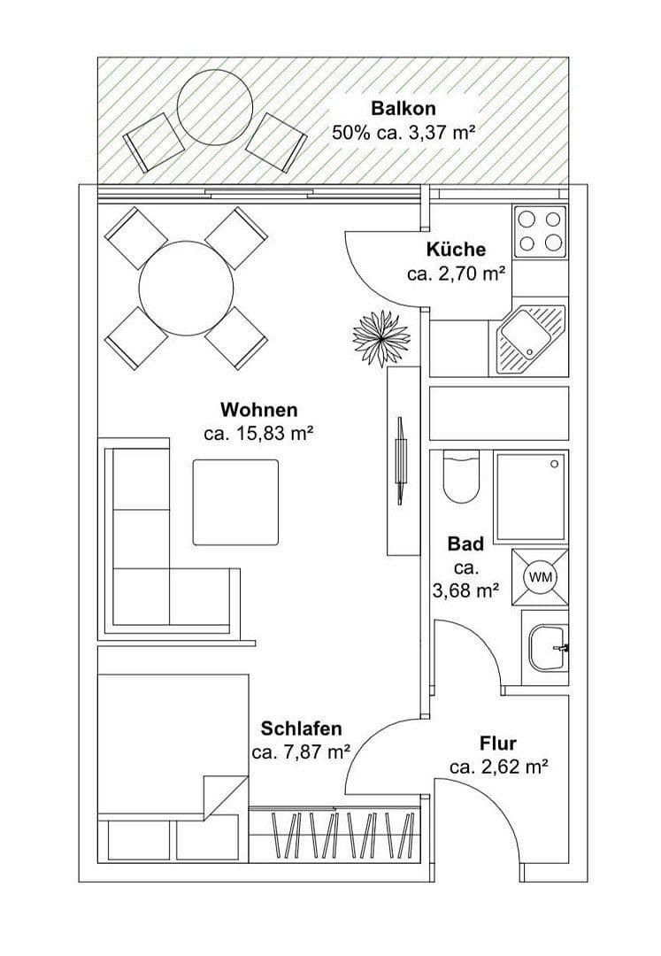 Prodej bytu 1+kk 36 m², München, Bavorsko Prodej bytu 1+kk 36 m², München, Bavorsko