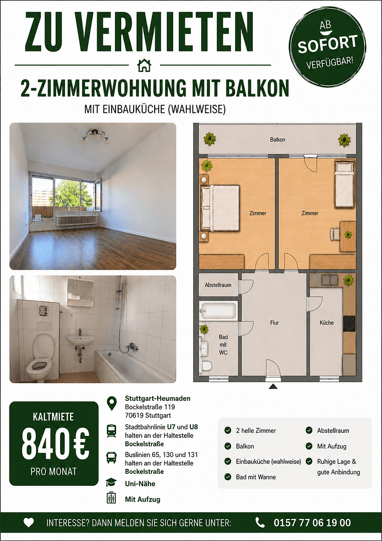 Pronájem bytu 2+1 56 m², Bockelststrasse 119A, Stuttgart Heumaden, Bádensko-Württembersko Pronájem bytu 2+1 56 m², Bockelststrasse 119A, Stuttgart Heumaden, Bádensko-Württembersko