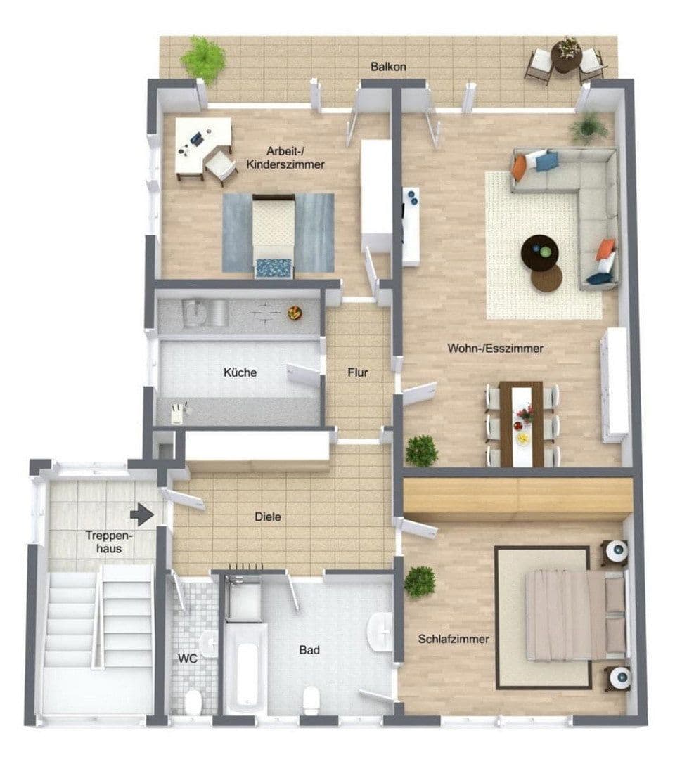Pronájem bytu 3+1 105 m², Schifferstadt, Porýní-Falc Pronájem bytu 3+1 105 m², Schifferstadt, Porýní-Falc