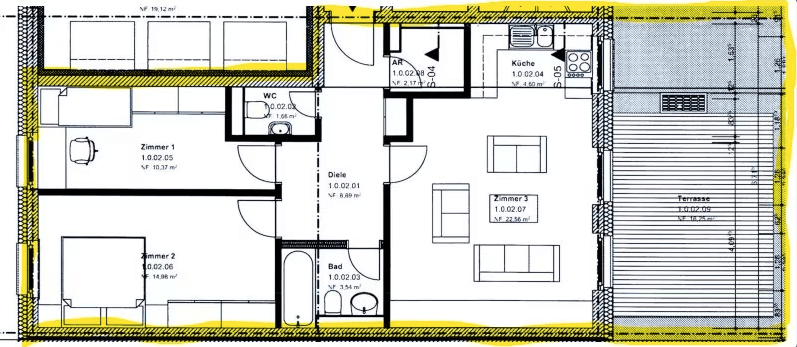 Prodej bytu 3+1 76 m², Gürtelstraße, Berlin, Berlín Prodej bytu 3+1 76 m², Gürtelstraße, Berlin, Berlín