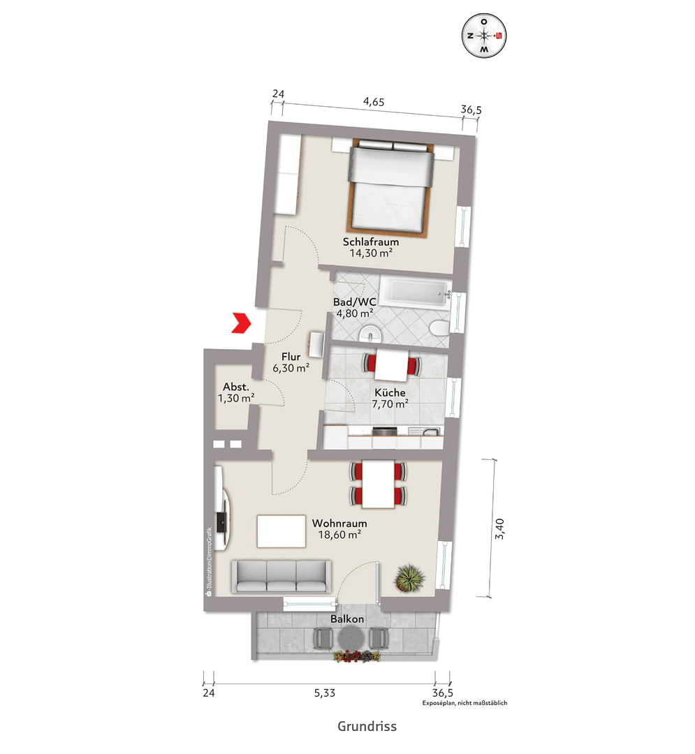 Prodej bytu 2+1 55 m², Schuhmannstrasse 20, Augsburg, Bavorsko Prodej bytu 2+1 55 m², Schuhmannstrasse 20, Augsburg, Bavorsko