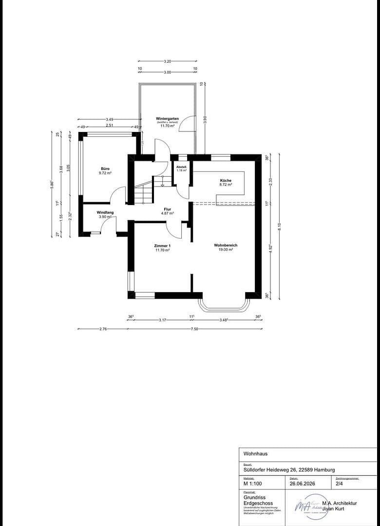 Prodej domu 120 m², pozemek 512 m², Sülldorfer Heideweg 26, Hamburg, Hamburg Prodej domu 120 m², pozemek 512 m², Sülldorfer Heideweg 26, Hamburg, Hamburg