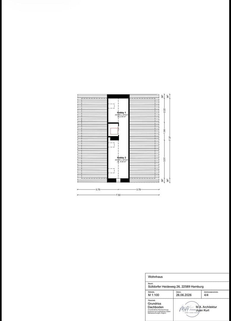 Prodej domu 120 m², pozemek 512 m², Sülldorfer Heideweg 26, Hamburg, Hamburg Prodej domu 120 m², pozemek 512 m², Sülldorfer Heideweg 26, Hamburg, Hamburg