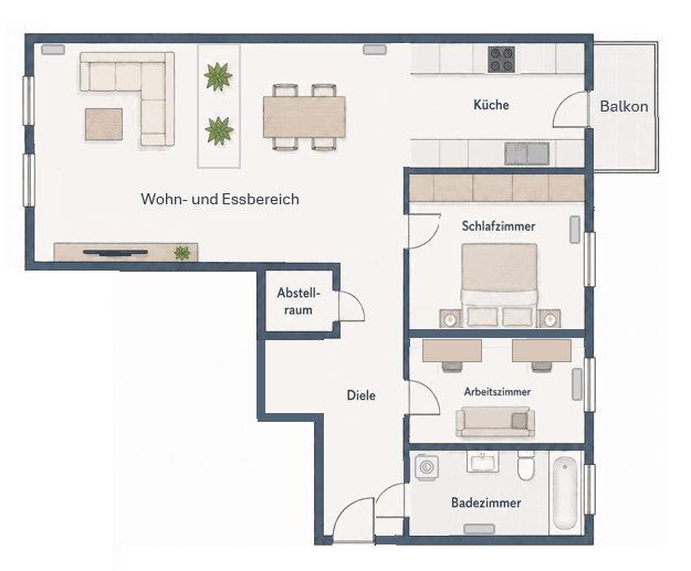 Pronájem bytu 2+1 78 m², Karlsruhe, Bádensko-Württembersko Pronájem bytu 2+1 78 m², Karlsruhe, Bádensko-Württembersko