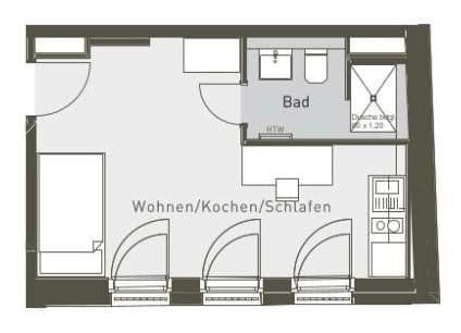 Pronájem bytu 1+1 27 m², Rembrandtstraße 20, Berlin, Berlín Pronájem bytu 1+1 27 m², Rembrandtstraße 20, Berlin, Berlín