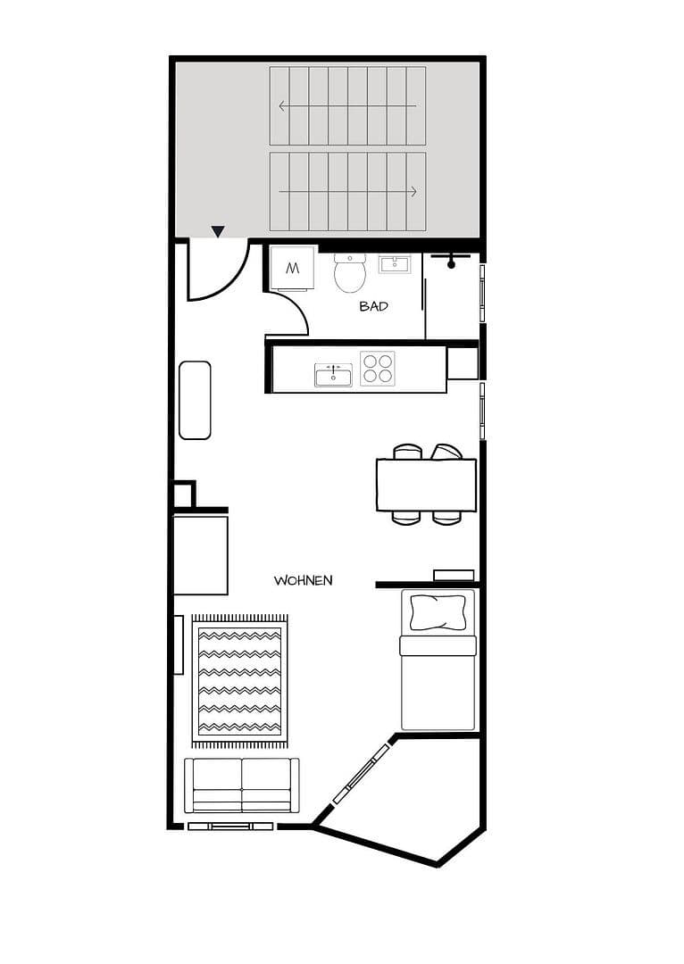 Pronájem bytu 1+1 35 m², Jahnstraße 80, Darmstadt, Hessen Pronájem bytu 1+1 35 m², Jahnstraße 80, Darmstadt, Hessen