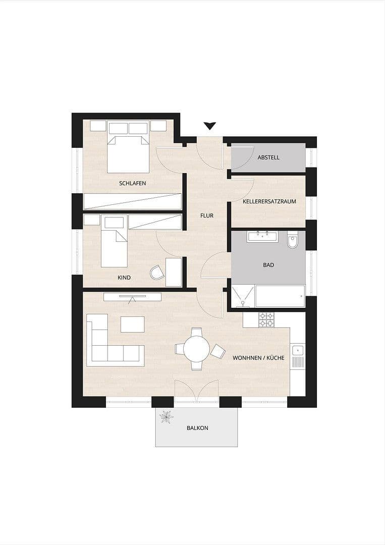 Pronájem bytu 3+1 77 m², Ziehrerweg 5a, Hamburg, Hamburg Pronájem bytu 3+1 77 m², Ziehrerweg 5a, Hamburg, Hamburg