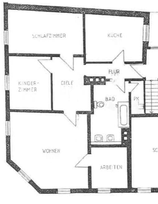 Pronájem bytu 4+1 100 m², Bayreuth, Bavorsko Pronájem bytu 4+1 100 m², Bayreuth, Bavorsko