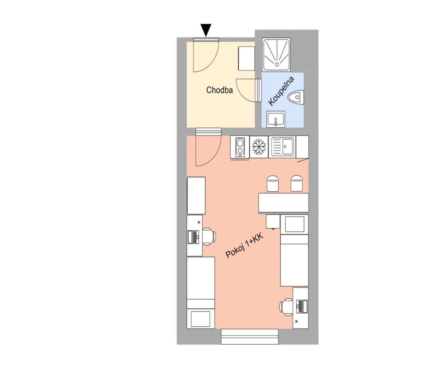 Pronájem bytu 1+kk 27 m², Magisterská, Plzeň, Plzeňský kraj Pronájem bytu 1+kk 27 m², Magisterská, Plzeň, Plzeňský kraj