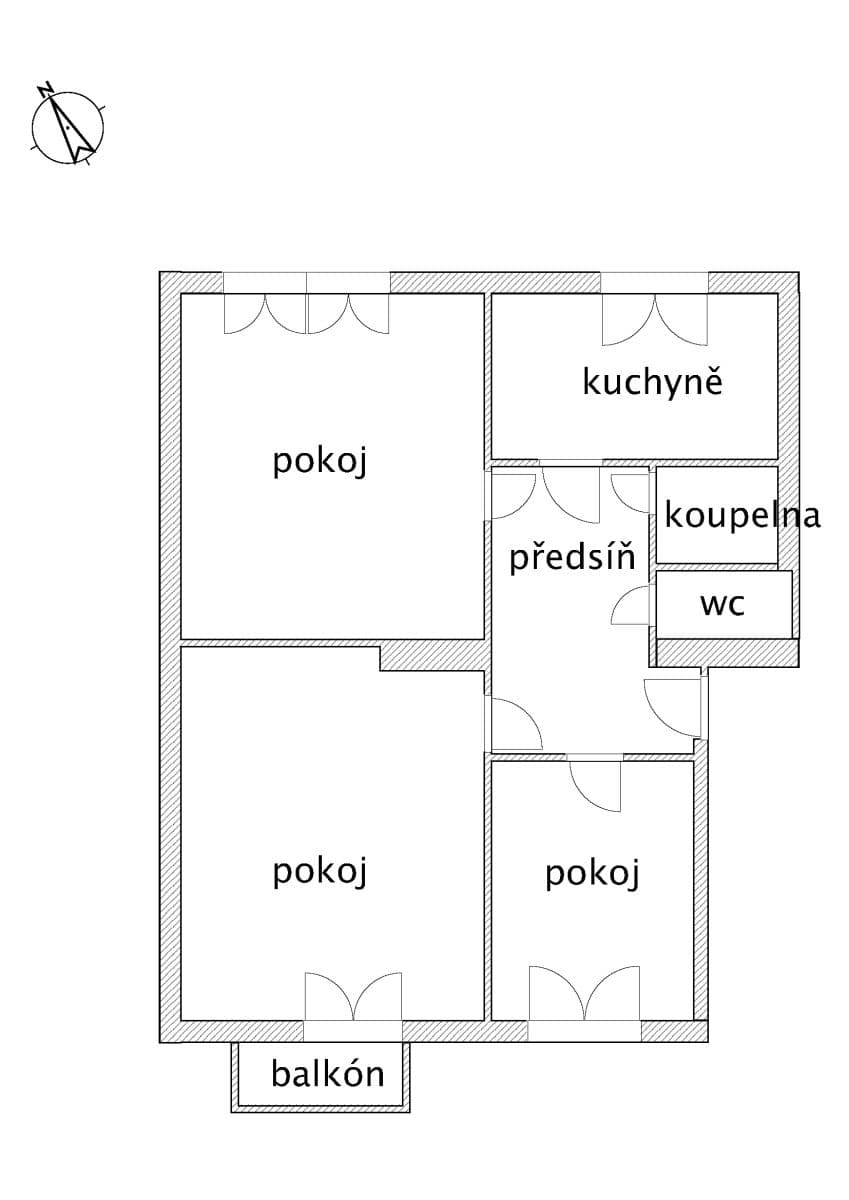 Pronájem bytu 3+1 81 m², Naskové, Praha, Praha Pronájem bytu 3+1 81 m², Naskové, Praha, Praha
