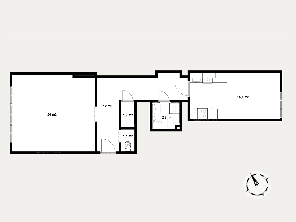 Prodej bytu 2+kk 56 m², U Družstva Život, Praha, Praha Prodej bytu 2+kk 56 m², U Družstva Život, Praha, Praha