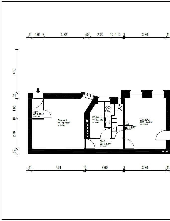 Prodej bytu 2+1 56 m², Berlin, Berlín Prodej bytu 2+1 56 m², Berlin, Berlín
