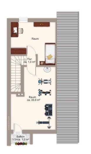 Pronájem domu 160 m², pozemek 400 m², Münchener Str.47, Sauerlach, Bavorsko Pronájem domu 160 m², pozemek 400 m², Münchener Str.47, Sauerlach, Bavorsko