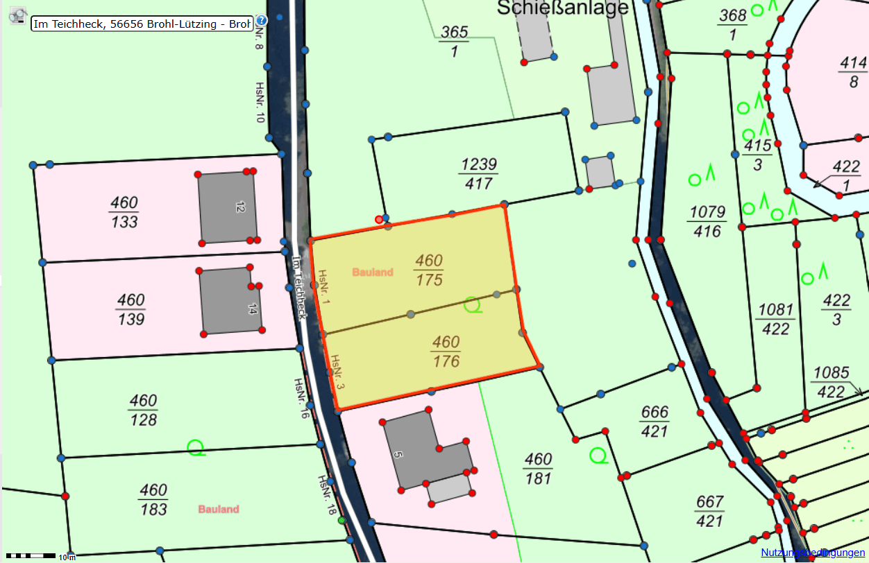 Prodej pozemku 1.405 m², Brohl-Lützing, Porýní-Falc Prodej pozemku 1.405 m², Brohl-Lützing, Porýní-Falc