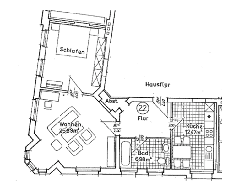 Pronájem bytu 2+1 74 m², Werderstr. 30, Dessau-Rosslau, Sasko-Anhaltsko Pronájem bytu 2+1 74 m², Werderstr. 30, Dessau-Rosslau, Sasko-Anhaltsko