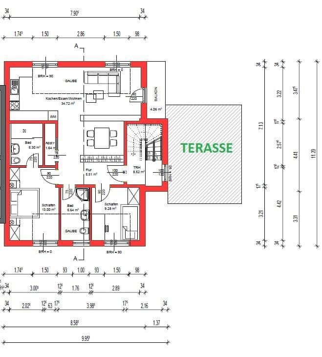 Pronájem bytu 3+1 95 m², Baden-Baden, Bádensko-Württembersko Pronájem bytu 3+1 95 m², Baden-Baden, Bádensko-Württembersko