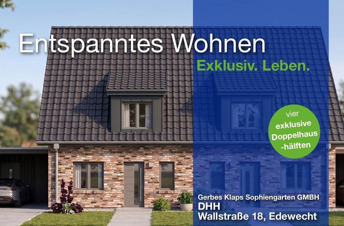 Prodej domu 100 m², pozemek 315 m², Wallstraße 18c-f, Edewecht, Dolní Sasko Prodej domu 100 m², pozemek 315 m², Wallstraße 18c-f, Edewecht, Dolní Sasko