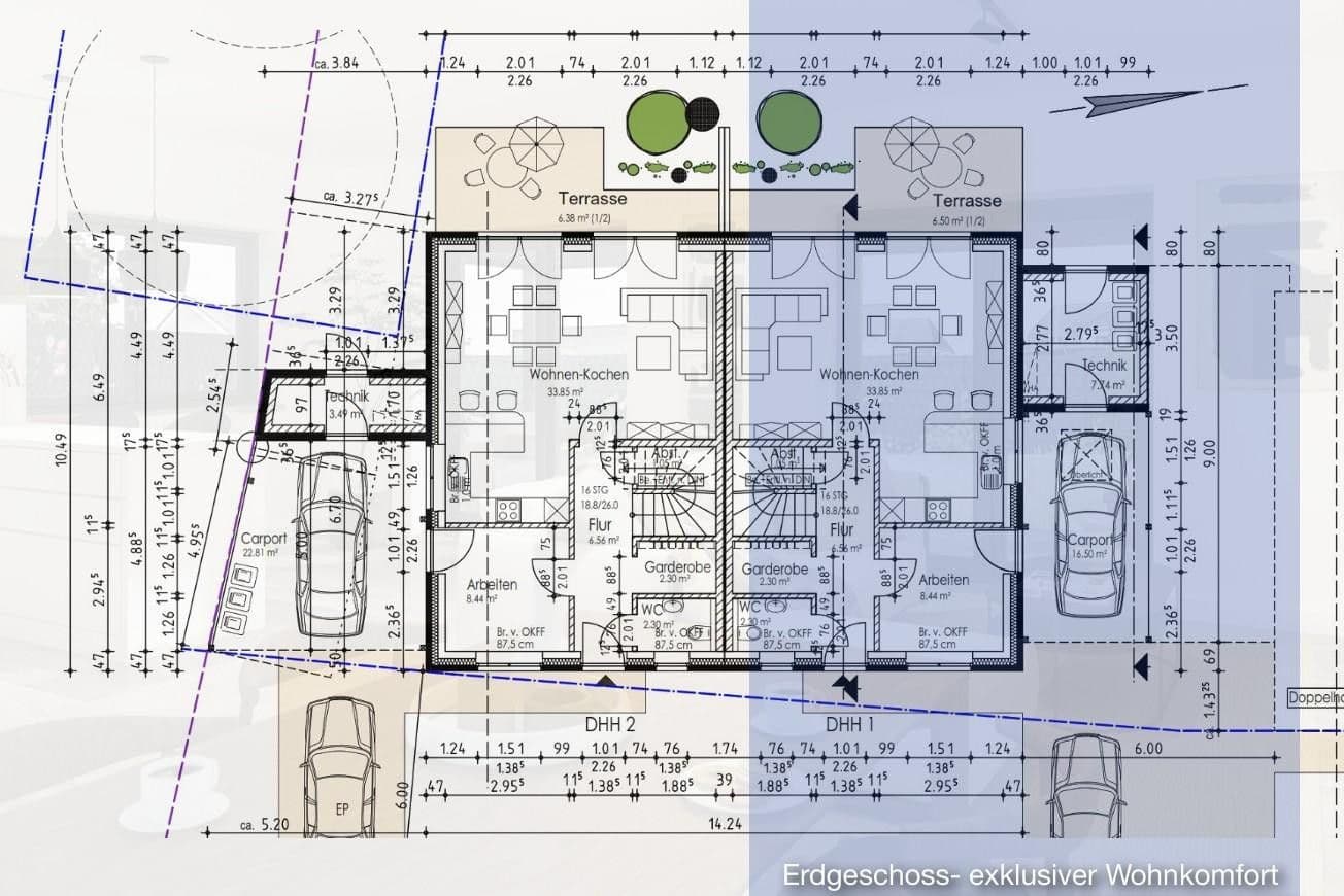 Prodej domu 100 m², pozemek 315 m², Wallstraße 18c-f, Edewecht, Dolní Sasko Prodej domu 100 m², pozemek 315 m², Wallstraße 18c-f, Edewecht, Dolní Sasko