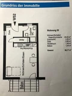 Pronájem bytu 1+1 37 m², Landgraf-Gerog-Straße 58-60, Darmstadt, Hessen Pronájem bytu 1+1 37 m², Landgraf-Gerog-Straße 58-60, Darmstadt, Hessen