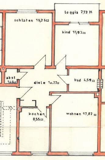 Pronájem bytu 3+kk 76 m², Cranger Str. 210a, Gelsenkirchen, Severní Porýní-Vestfálsko Pronájem bytu 3+kk 76 m², Cranger Str. 210a, Gelsenkirchen, Severní Porýní-Vestfálsko