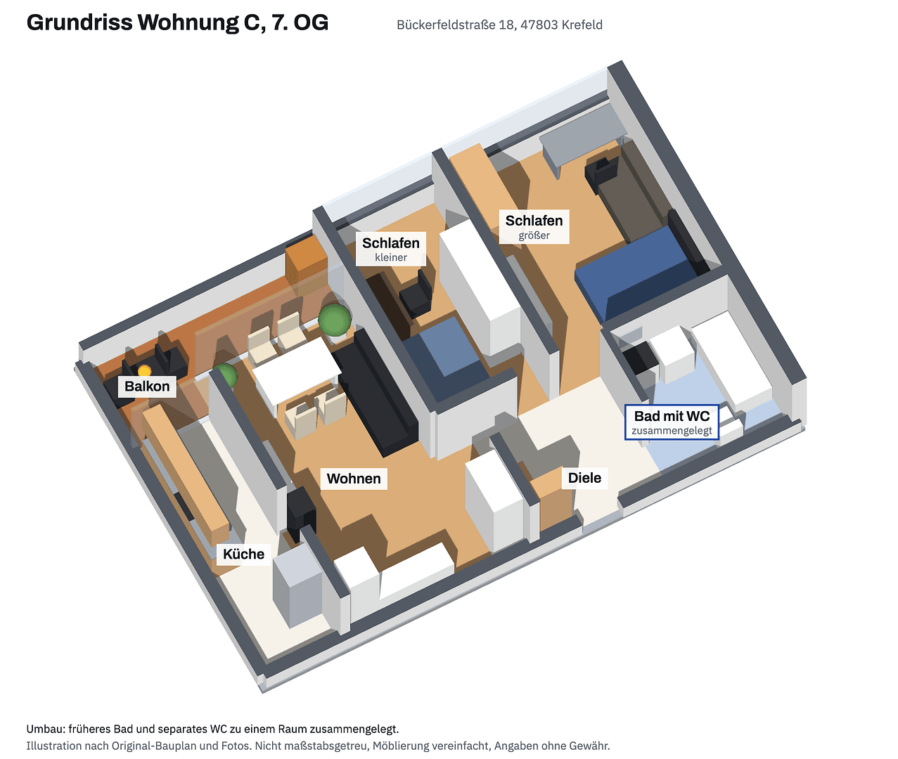 Prodej bytu 3+1 75 m², Bückerfeldstraße, 18, Krefeld, Severní Porýní-Vestfálsko Prodej bytu 3+1 75 m², Bückerfeldstraße, 18, Krefeld, Severní Porýní-Vestfálsko