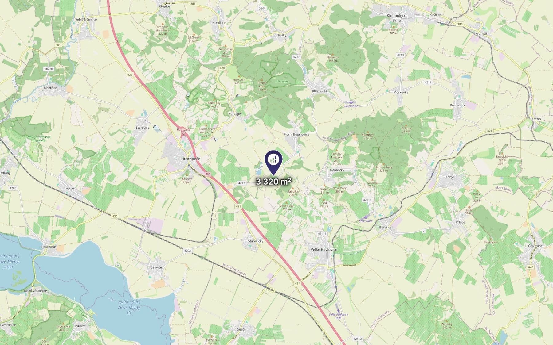 Prodej pozemku 3.320 m², Horní Bojanovice, Jihomoravský kraj Prodej pozemku 3.320 m², Horní Bojanovice, Jihomoravský kraj