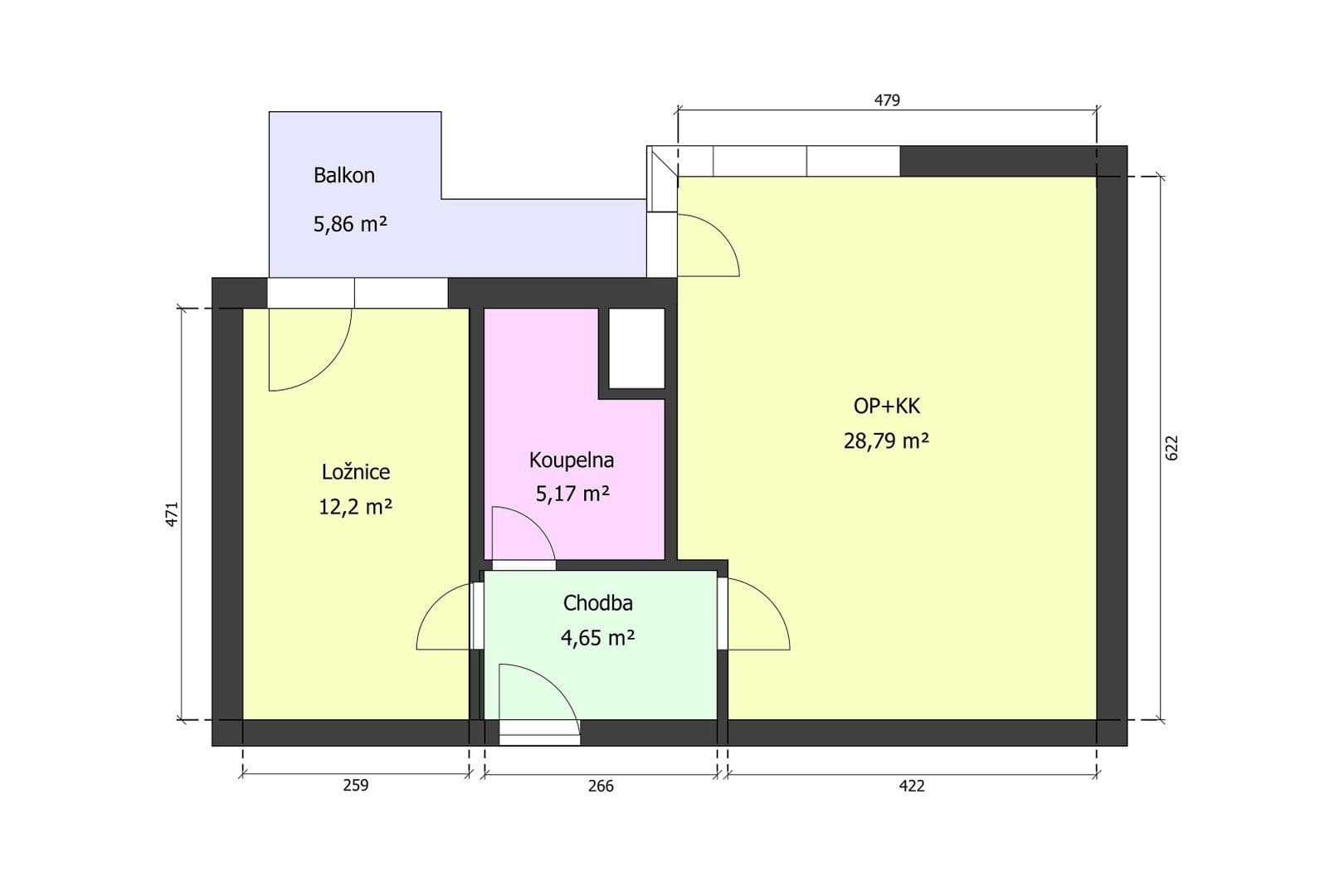 Pronájem bytu 2+kk 53 m², Mezilehlá, Praha, Praha Pronájem bytu 2+kk 53 m², Mezilehlá, Praha, Praha