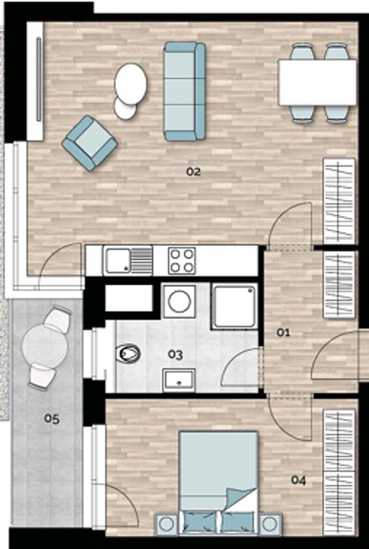 Pronájem bytu 2+kk 53 m², Mezilehlá, Praha, Praha Pronájem bytu 2+kk 53 m², Mezilehlá, Praha, Praha